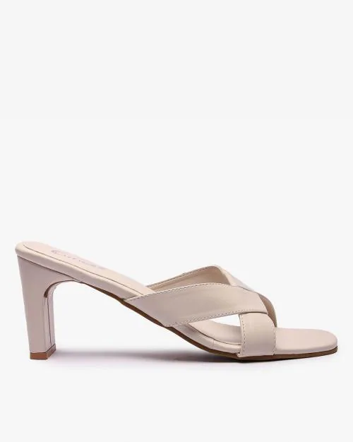 criss cross strappy heels