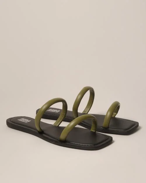 Dual-Strap Flat Sandals