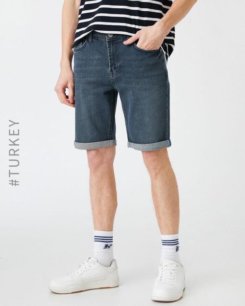 Slim Fit Denim Shorts