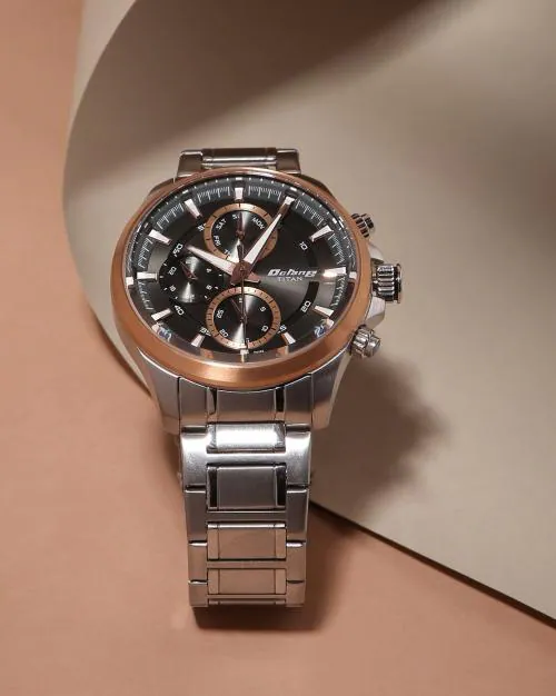 NP90104KM02 Analogue Watch with Contrast Dial