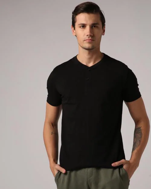 Slim Fit Henley T-Shirt
