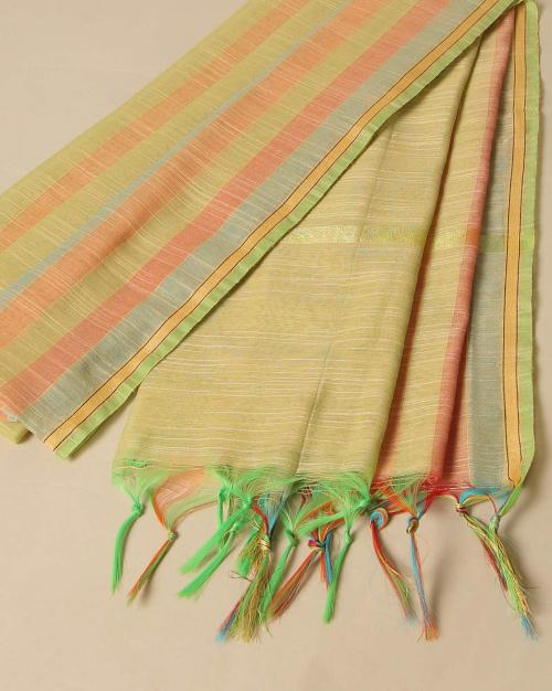 South Silk Striped Dupatta