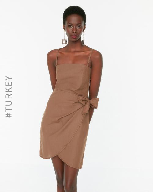 Bodycon Dress with Tie-Up