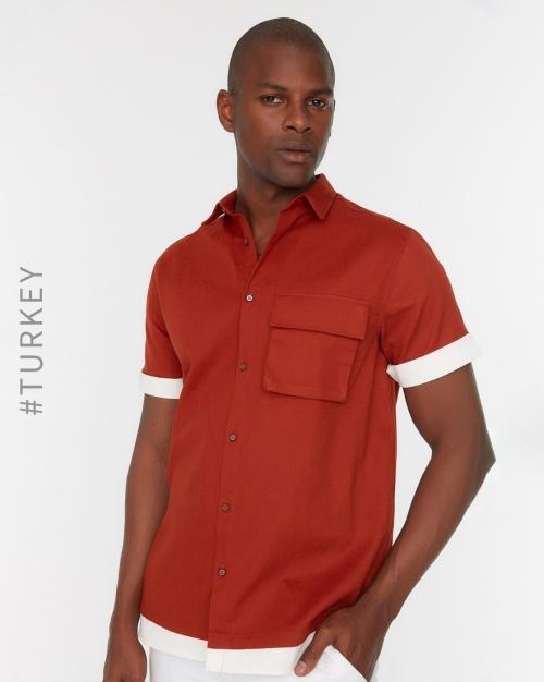 Cotton Shirt with Patch Pocket