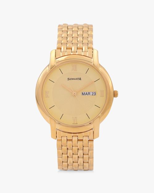 Men NP7954YM02W Water-Resistant Analogue Watch