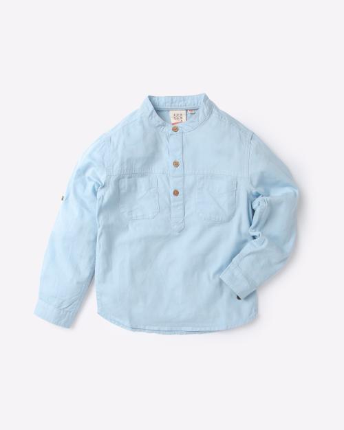 Sustainable Shirt with Patch Pockets