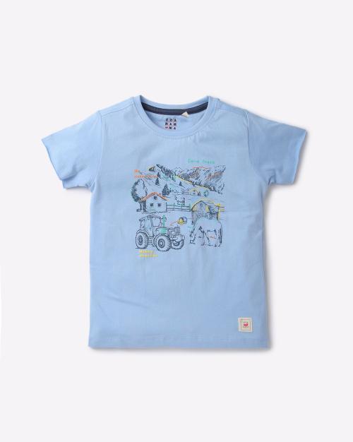 Sustainable Graphic Print Round-Neck T-shirt