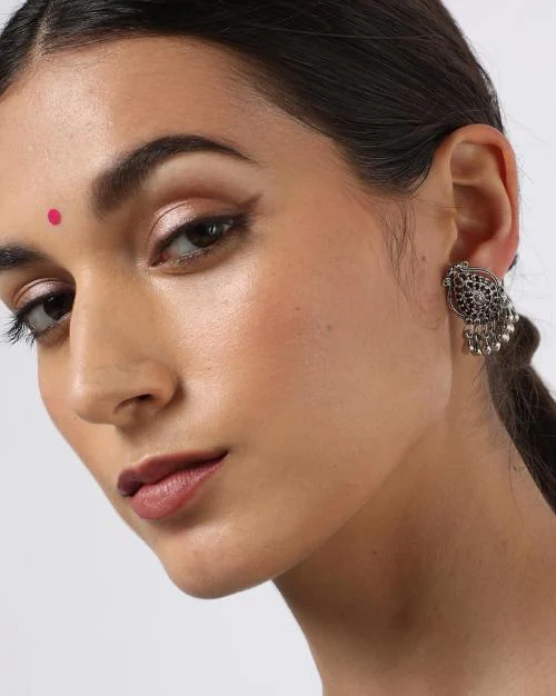 Drop Earrings With Push-Back Closure - TR-KM-332