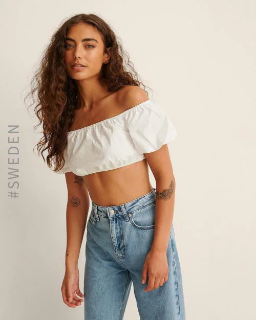 Off-Shoulder Crop Top