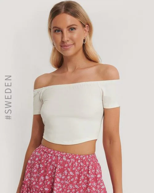 Off-Shoulder Crop Top