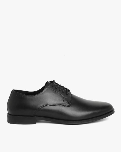 Round-Toe Lace-Up Derbys