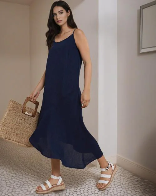 A-Line Dress with Asymmetrical Hemline