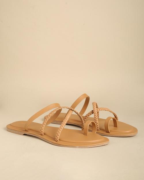 braided toe ring sandals