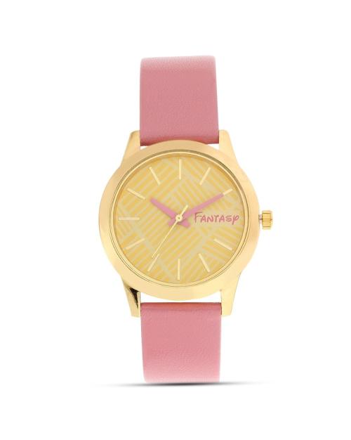 FLFW-009-GD-PK Water-Resistant Analogue Watch