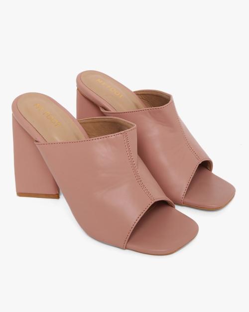 Slip-On Chunky Heeled Sandals