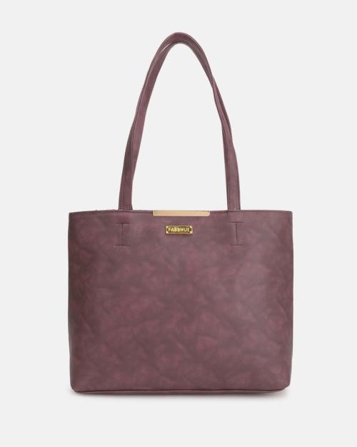 Tote Bag with Snap Button Closure