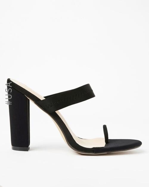 Toe-Ring Heeled Sandals