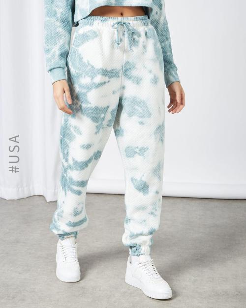 Tie & Dye Jogger Pants with Insert Pockets