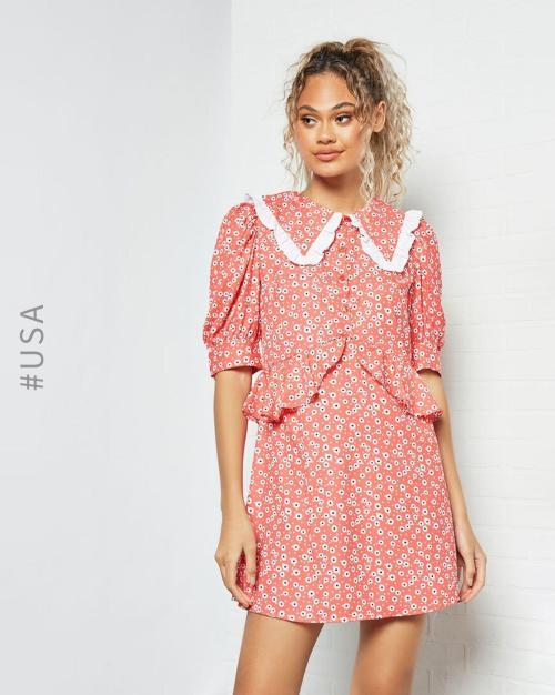 Floral Print Shift Dress