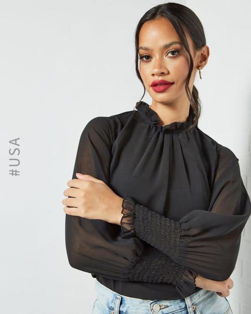 Buy Blouson Top with Puff Sleeves Online at Best Prices in India JioMart.