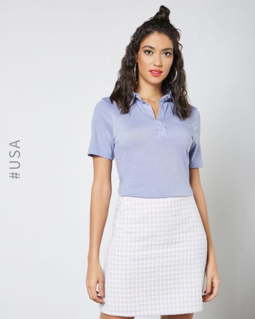 Heathered Polo T-shirt