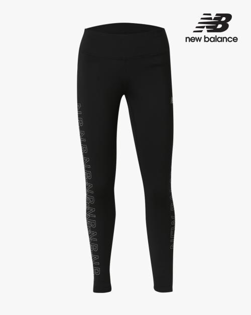 Brand Print High-Rise Sports Leggings
