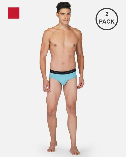 Pack of 2 Micro Modal Briefs with Soft Elasticated Waistband