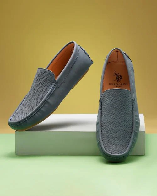 Logo Print Slip-On Casual Shoes