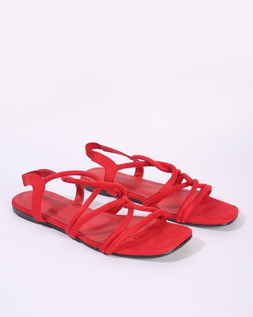 Strappy Slingback Flat Sandals