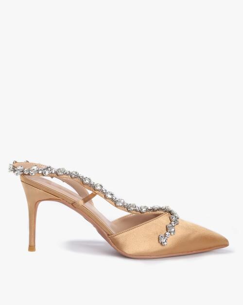 Embellished Pointed-Toe Stilettos