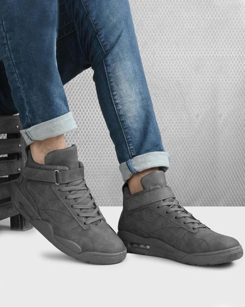 Lace-Up Shoes with Velcro Fastening