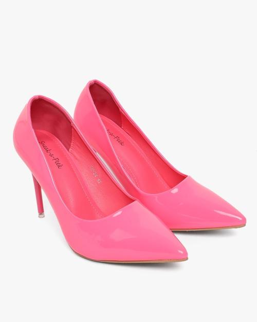 Pointed-Toe Slip-On Stilettos
