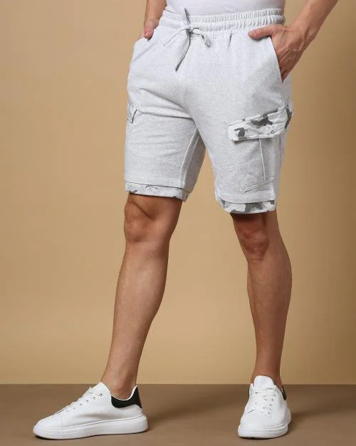 Cargo Shorts with Elasticated Drawstring Waist