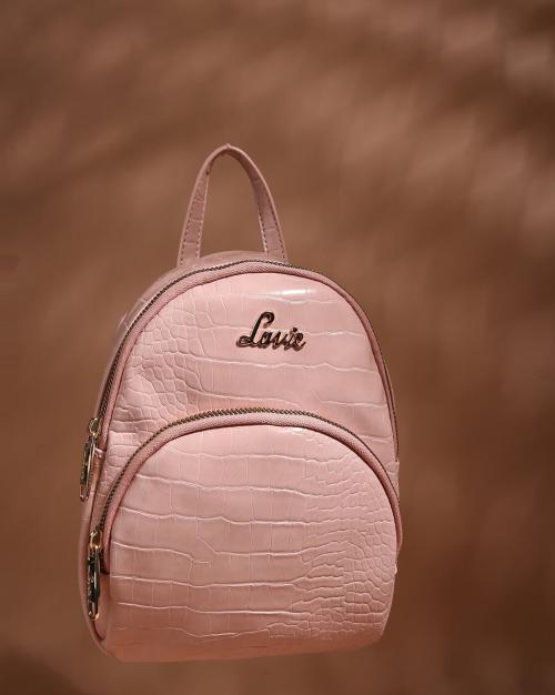 Backpack with Metal Logo