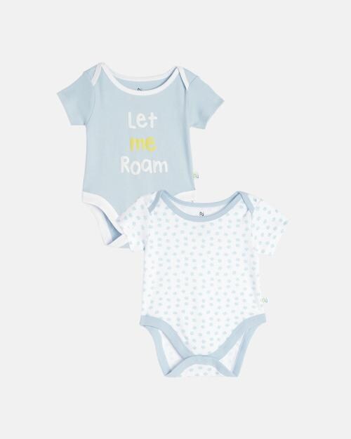 Pack of 2 Printed Bodysuits