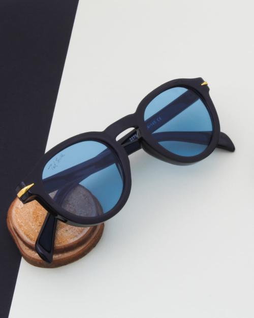 TS-2279-BLU UV-Protected Round Sunglasses