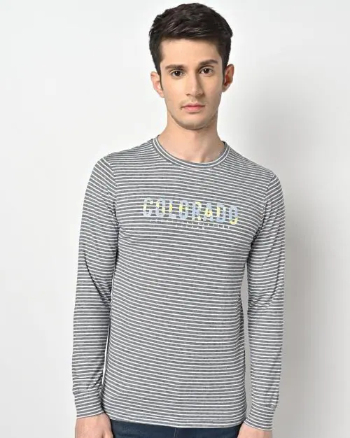 Striped Crew-Neck T-shirt