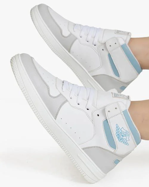 Women High-Top Lace-Up Sneakers