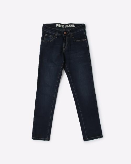 Lightly Washed Slim Fit Jeans