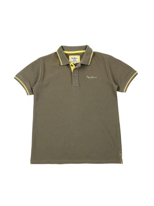 Pepe Jeans Boys Green Solid 100% Cotton Tshirts