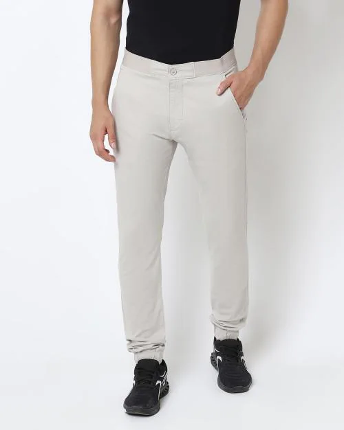 Slim Fit Flat-Front Chinos
