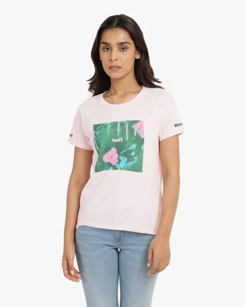 Graphic Print Crew-Neck T-shirt