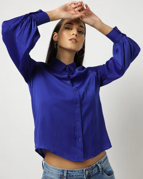 Shirt with Puff Sleeves