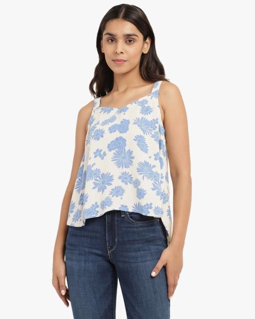 Floral Print Strappy Top