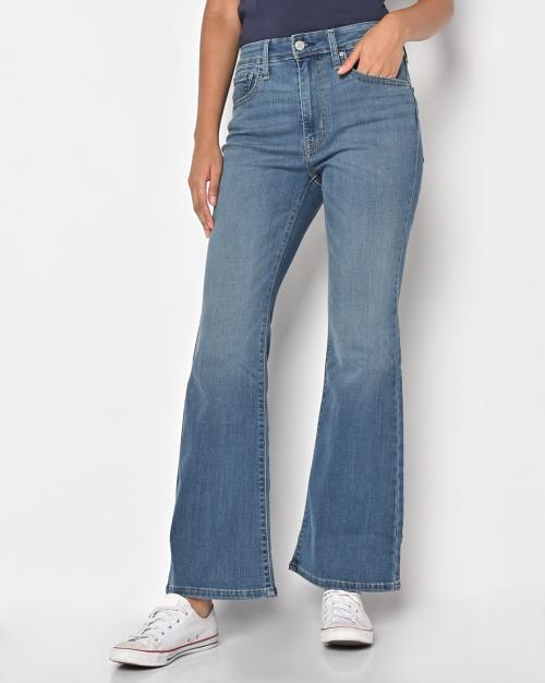 Mid-Wash High-Rise 726 Flared Jeans