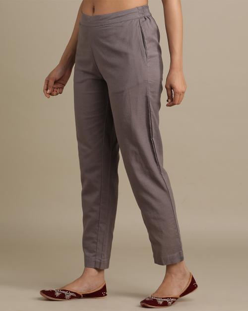 Straight Fit Pants with Insert Pockets
