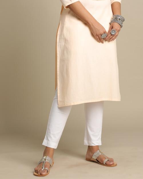 Straight Fit Pants with Insert Pockets