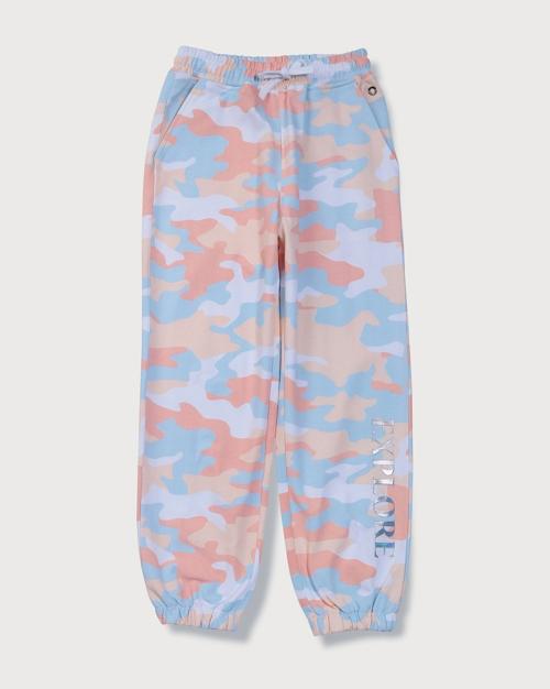 Girls Camo Print Joggers