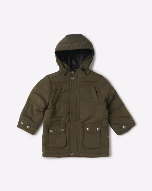 Hooded Jacket with Pockets