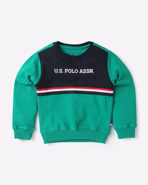 Colourblock Round-Neck Sweatshirt